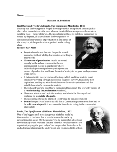 Marx vs. Lenin worksheet