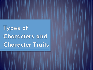 Types of Character and Character Traits