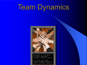 Team dynamics