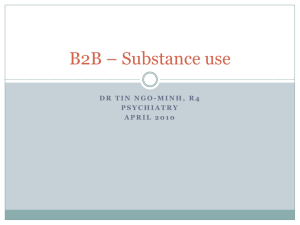 B2B * Substance use