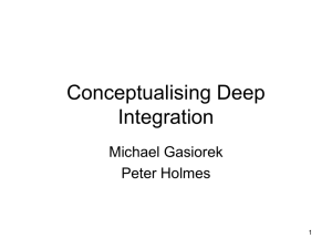 Conceptualising Deep Integration by Michael Gasiorek and Peter