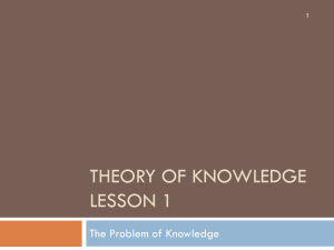 Theory of knowledge