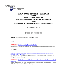 oral presentation abstracts