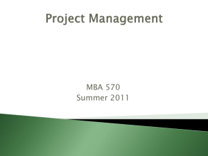 MBA 2011 Project Management June 4