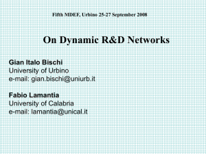 On Dynamic R&D Networks
