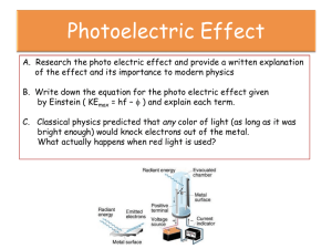Photo Electric Effect