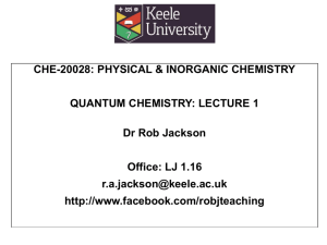 che-20028 QC lecture 1 - Rob Jackson's Website