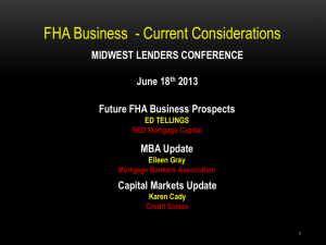 FHA Fills the Credit Void During