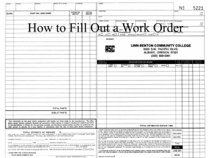 How to Fill Out a Work Order