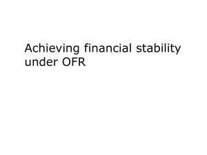 How to achieve financial stability under OFR
