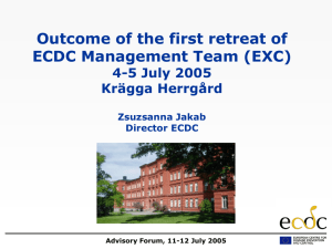 EXC - European Centre for Disease Prevention and Control