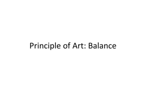 Principle of Art: Balance