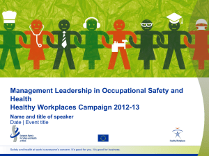 Management Leadership in Occupational Safety and Health