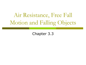 Free Fall motion