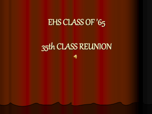 EHS CLASS OF '65 35th CLASS REUNION - Corning