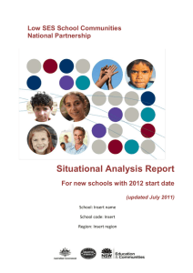 Situational Analysis Report Template 2012