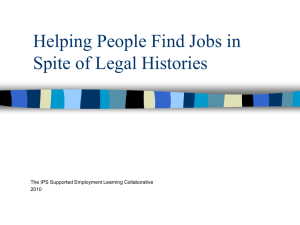 Helping People Find Jobs in Spite of Criminal Histories