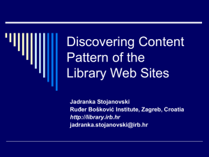 Discovering Content Pattern of the Library Web Site