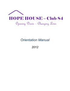 Orientation Manual 2012 - Canadian Mental Health Association