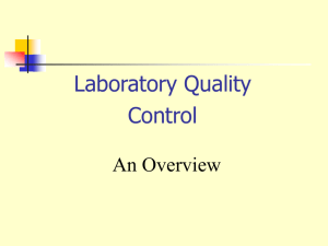 Laboratory Quality Control