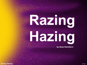 Razing Hazing
