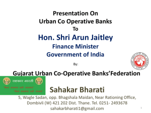 Raising of Capital for Co Operative Banks