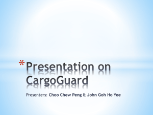 Presentation on CargoGuard