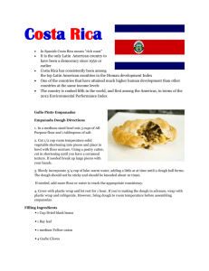 Costa Rica Recipe