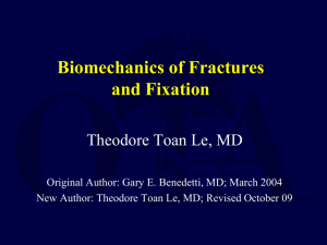 Biomechanics of Fractures and Fixation