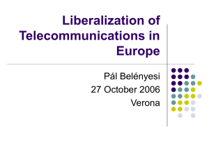 (c) Liberalization of Telecommunications (third week)