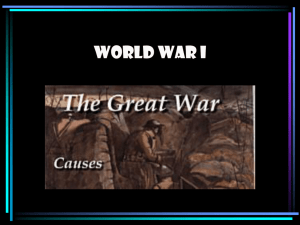 PPT - WWI causes