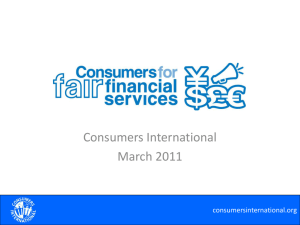 Consumers for fair financial services