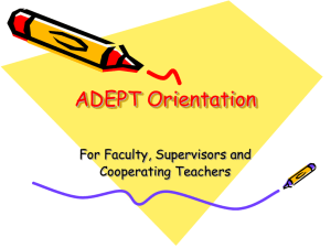 ADEPT Orientation - University of South Carolina Upstate