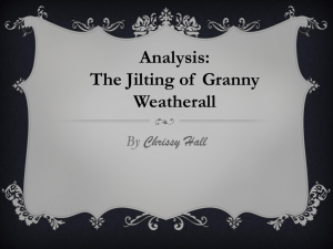 Presentation- on Granny Weatherall - eng2326