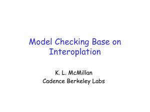 Model checking based on interpolation