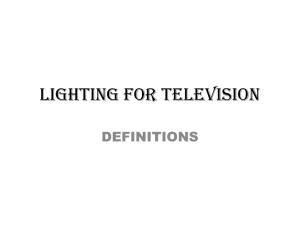 lighting for television