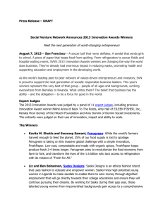 Press Release – DRAFT Social Venture Network Announces 2013