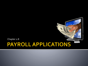 Payroll Applications Intro