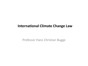Int. Climate Law Principles