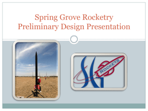 Vehicle Properties - Spring grove rockets