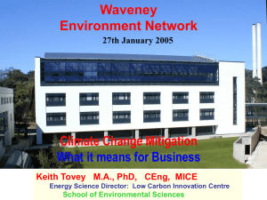 Presentation to Waveney Environment Forum