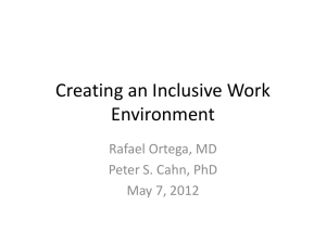 Creating an Inclusive Work Environment