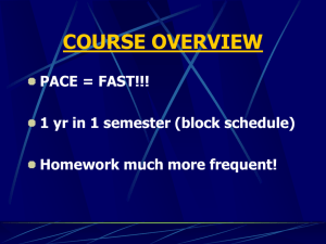 course overview - Buncombe County Schools