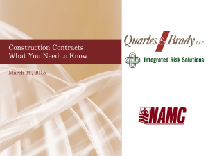 Construction Contracts What You Need to Know
