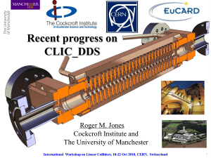 Talk_CLIC_DDS_LC2010 - University of Manchester