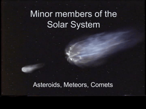 Minor members of the Solar System
