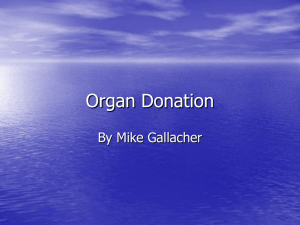 Organ Donation Persuasive Speech