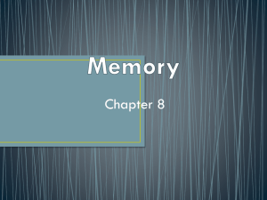 Memory Short-Term Memory