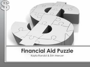 Financial Aid Puzzle - Pioneer Technology Center