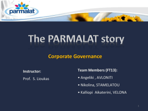 Parmalat slides